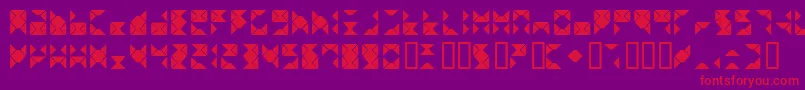 Triangel Font – Red Fonts on Purple Background