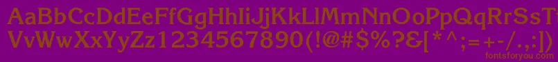 fuente AgkorneliacBold – Fuentes Marrones Sobre Fondo Morado