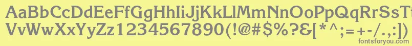 fuente AgkorneliacBold – Fuentes Grises Sobre Fondo Amarillo