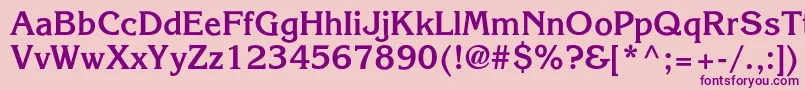 AgkorneliacBold Font – Purple Fonts on Pink Background