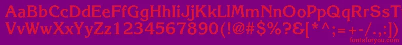 Шрифт AgkorneliacBold – красные шрифты на фиолетовом фоне