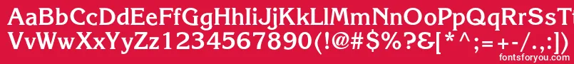 AgkorneliacBold Font – White Fonts on Red Background