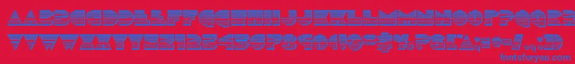 Discoduckchrome Font – Blue Fonts on Red Background