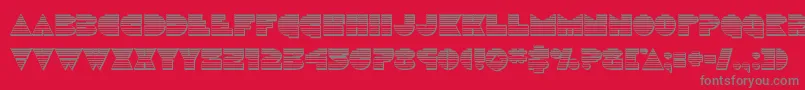 Discoduckchrome Font – Gray Fonts on Red Background