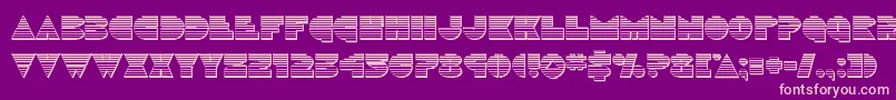 Discoduckchrome Font – Pink Fonts on Purple Background