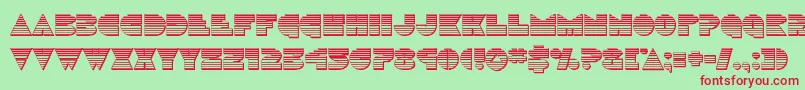 Discoduckchrome Font – Red Fonts on Green Background