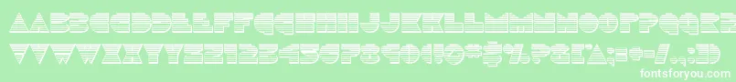 Discoduckchrome Font – White Fonts on Green Background