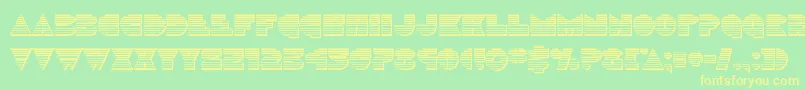 Discoduckchrome Font – Yellow Fonts on Green Background