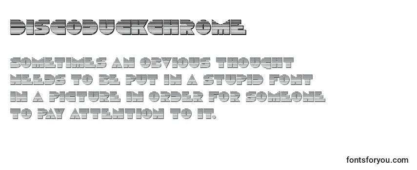 Review of the Discoduckchrome Font