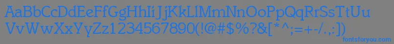 EnsemblesskRegular Font – Blue Fonts on Gray Background