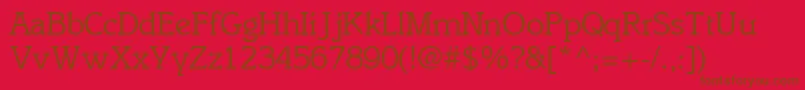 EnsemblesskRegular Font – Brown Fonts on Red Background