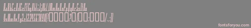 AmericanaDreamsCondensed-Schriftart – Rosa Schriften auf grauem Hintergrund