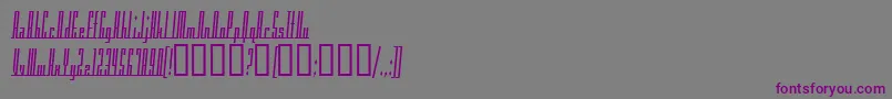 フォントAmericanaDreamsCondensed – 紫色のフォント、灰色の背景