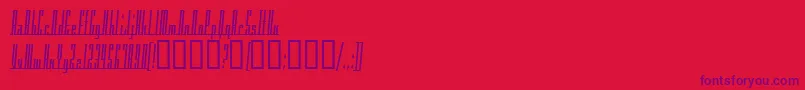 AmericanaDreamsCondensed Font – Purple Fonts on Red Background