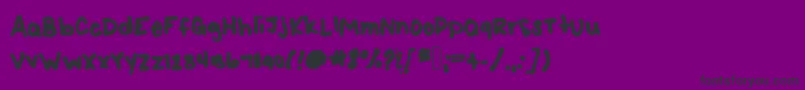 Sharpk Font – Black Fonts on Purple Background