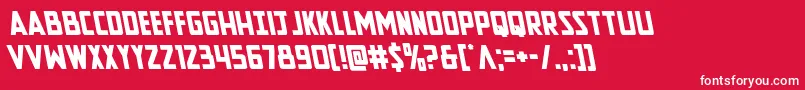 Newcomictitleleft Font – White Fonts on Red Background