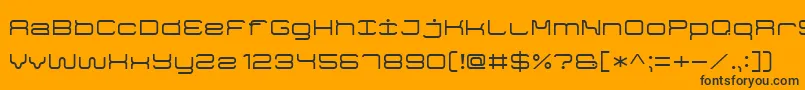 Czcionka GameFont7 – czarne czcionki na pomarańczowym tle