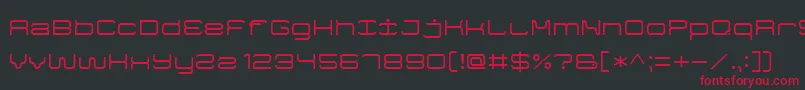 GameFont7 Font – Red Fonts on Black Background