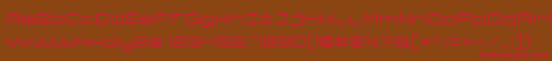 GameFont7 Font – Red Fonts on Brown Background