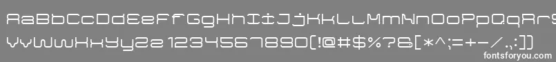 フォントGameFont7 – 灰色の背景に白い文字