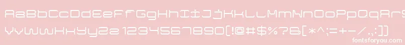 GameFont7-Schriftart – Weiße Schriften auf rosa Hintergrund