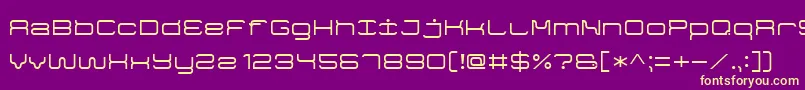 fuente GameFont7 – Fuentes Amarillas Sobre Fondo Morado
