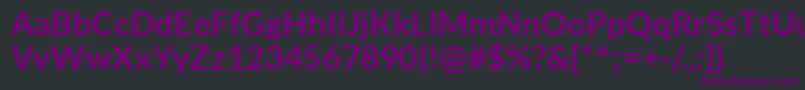 LatoBold Font – Purple Fonts on Black Background
