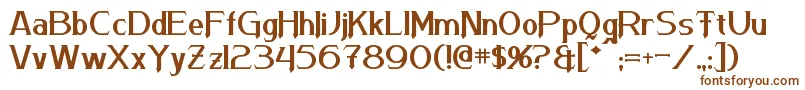 Шрифт Arneson – коричневые шрифты на белом фоне
