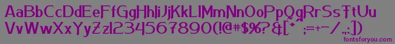 Шрифт Arneson – фиолетовые шрифты на сером фоне