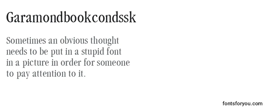 Garamondbookcondssk Font