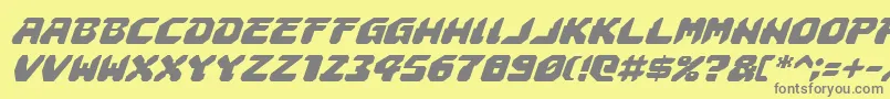 More about Astropolisi Font Astropolisi Font – Gray Fonts on Yellow Background