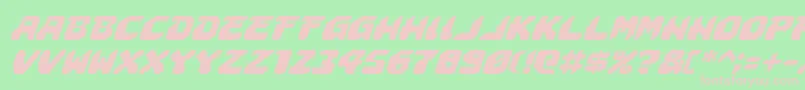 Astropolisi Font – Pink Fonts on Green Background