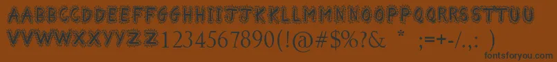 ComicalSmash Font – Black Fonts on Brown Background