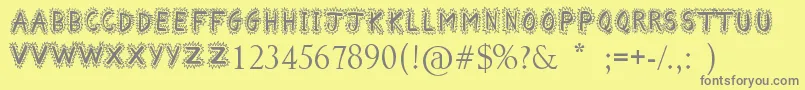 fuente ComicalSmash – Fuentes Grises Sobre Fondo Amarillo