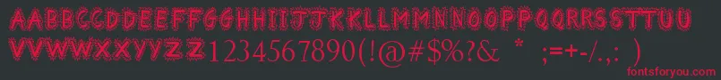 ComicalSmash Font – Red Fonts on Black Background