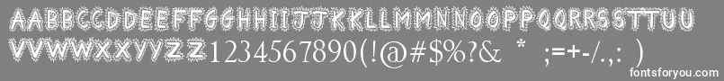 ComicalSmash Font – White Fonts on Gray Background
