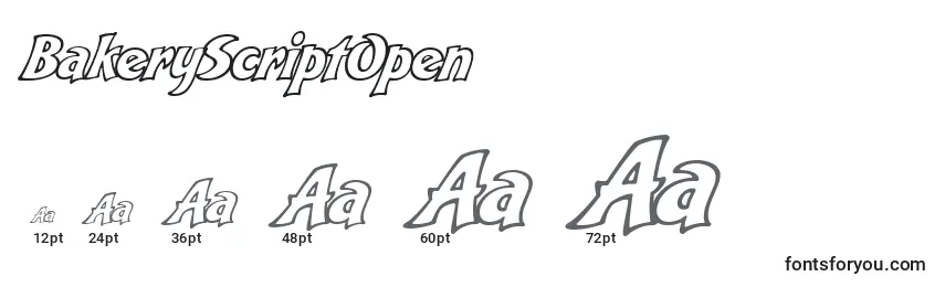 BakeryScriptOpen Font Sizes