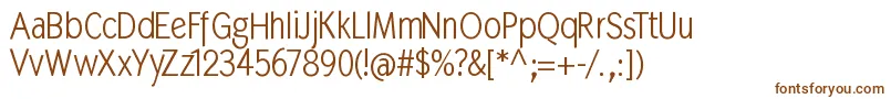 Mkabel Font – Brown Fonts on White Background