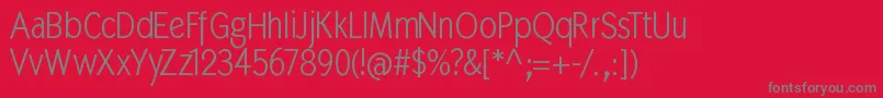 Mkabel Font – Gray Fonts on Red Background