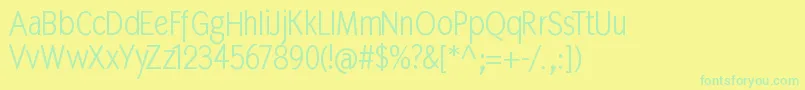 Więcej informacji o czcionce Mkabel Czcionka Mkabel – zielone czcionki na żółtym tle