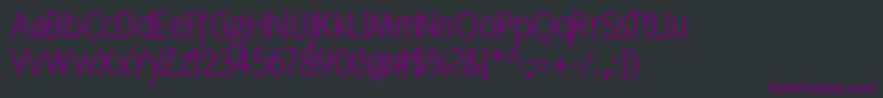 Mkabel Font – Purple Fonts on Black Background
