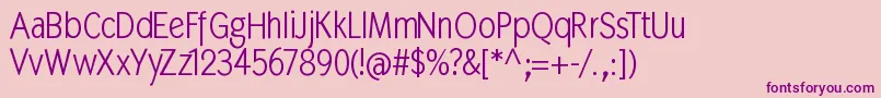 Mkabel Font – Purple Fonts on Pink Background