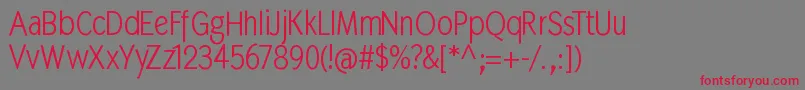 Mkabel Font – Red Fonts on Gray Background