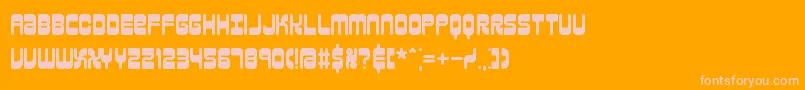 ReasonBrk Font – Pink Fonts on Orange Background