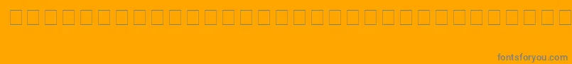 Enya Font – Gray Fonts on Orange Background