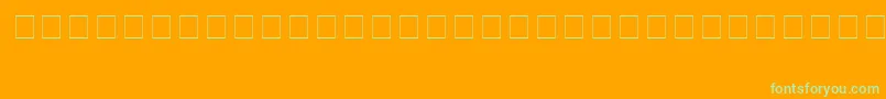 Enya Font – Green Fonts on Orange Background