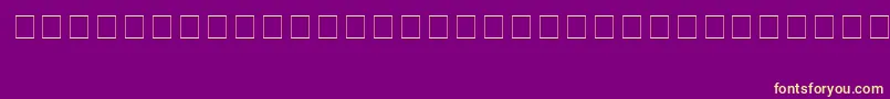 Fonte Enya – fontes amarelas em um fundo roxo