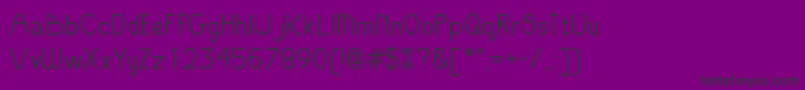 OddModern-Schriftart – Schwarze Schriften auf violettem Hintergrund