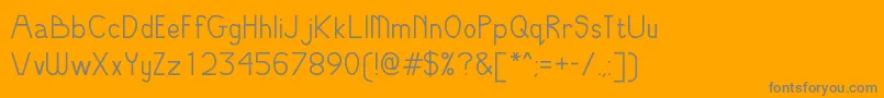 OddModern-Schriftart – Graue Schriften auf orangefarbenem Hintergrund