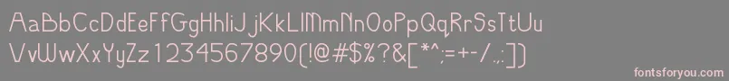 OddModern Font – Pink Fonts on Gray Background